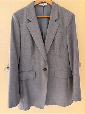 Banana Republic Light Gray Blazer